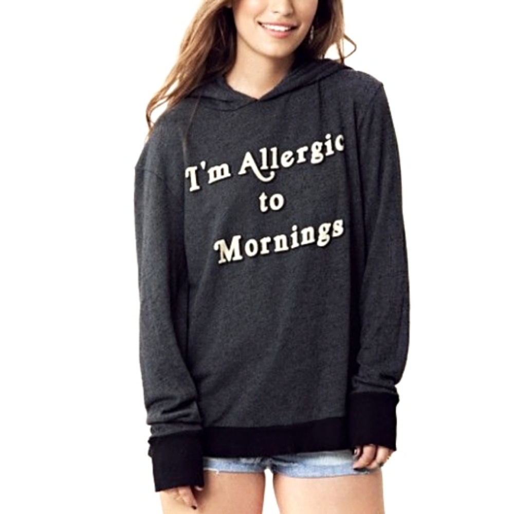 Wildfox Allergic to Mornings Hoodie M